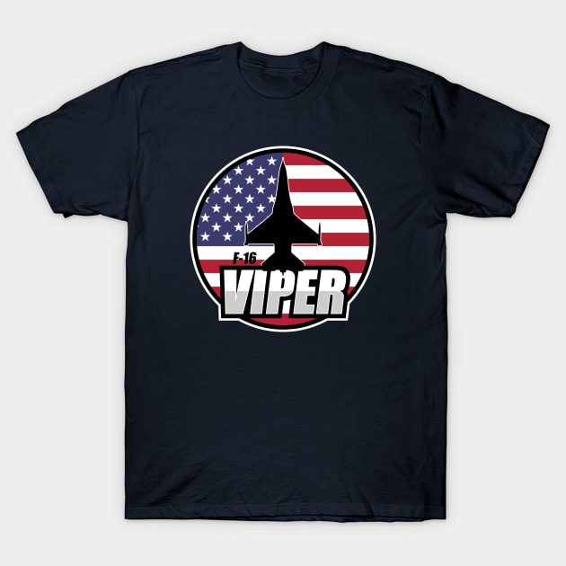 F-16 Viper T-Shirt by Tailgunnerstudios